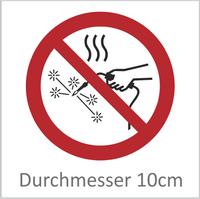 Heißarbeiten verboten 10 cm